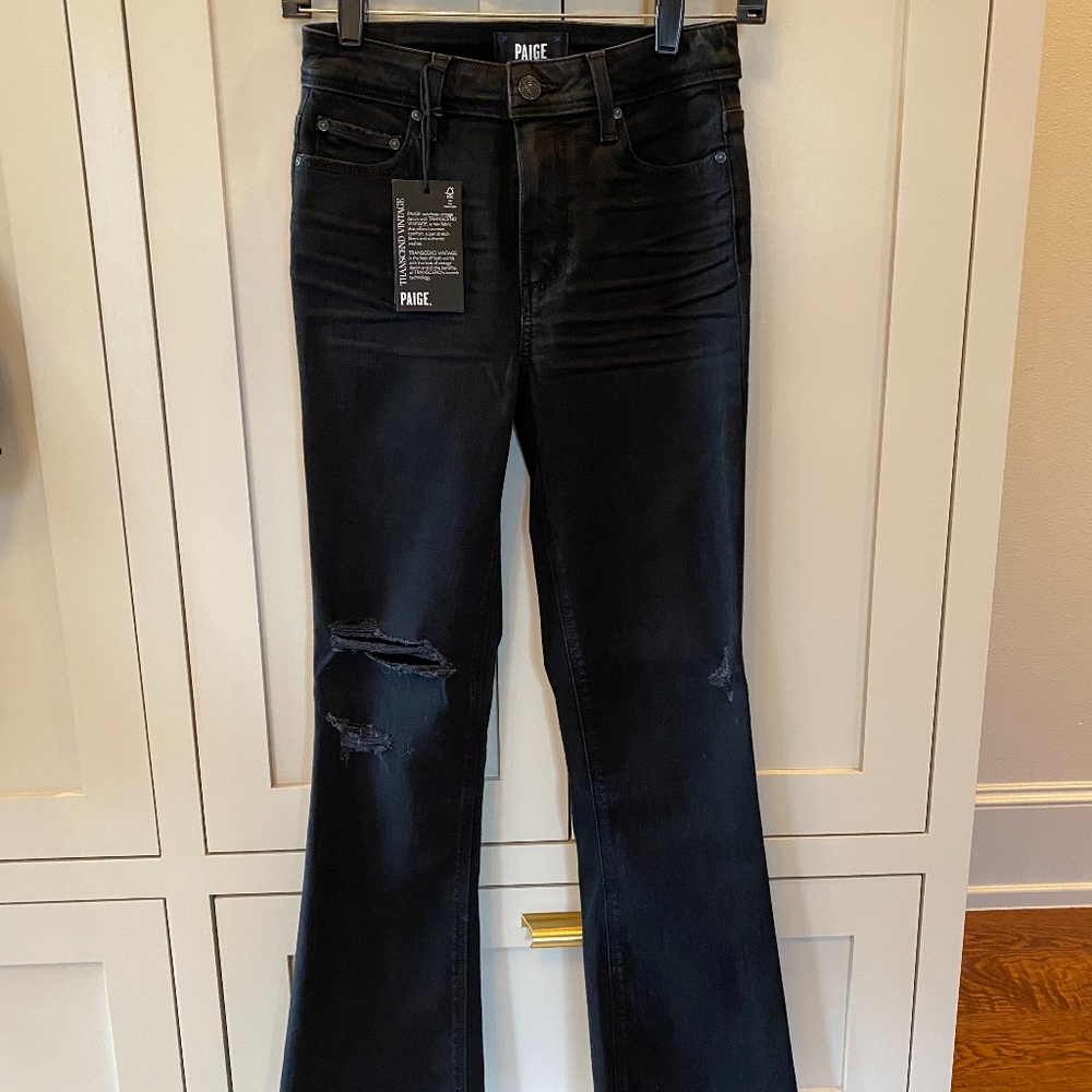 Paige Claudine High Rise Black Jeans | 24